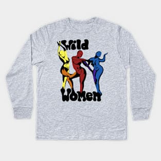 Rainbow Wild Women Kids Long Sleeve T-Shirt